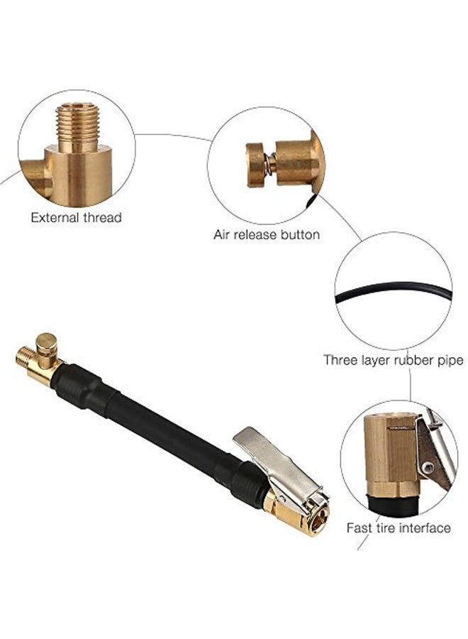 Generic Valve Extension Car Valve Lever Plug Air Chuck 1 Lever Plug Tyre Inflator With 2 Car Valve Adapters For Car Bicycle Motorcycle - Image 3