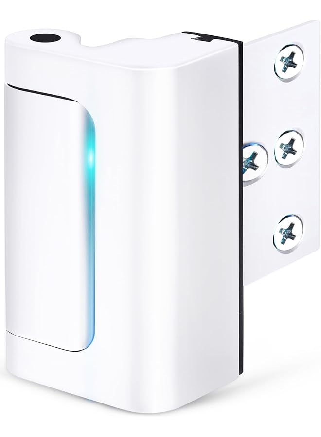 erorex Home Security Door Reinforcement Lock - Child Proof High Security Door Lock Front Door Locks for Kids Safety Withstand 800 lbs Top Door Latch Lock Flip Door Guardian for Inward Swinging Inside Door  - Image 1