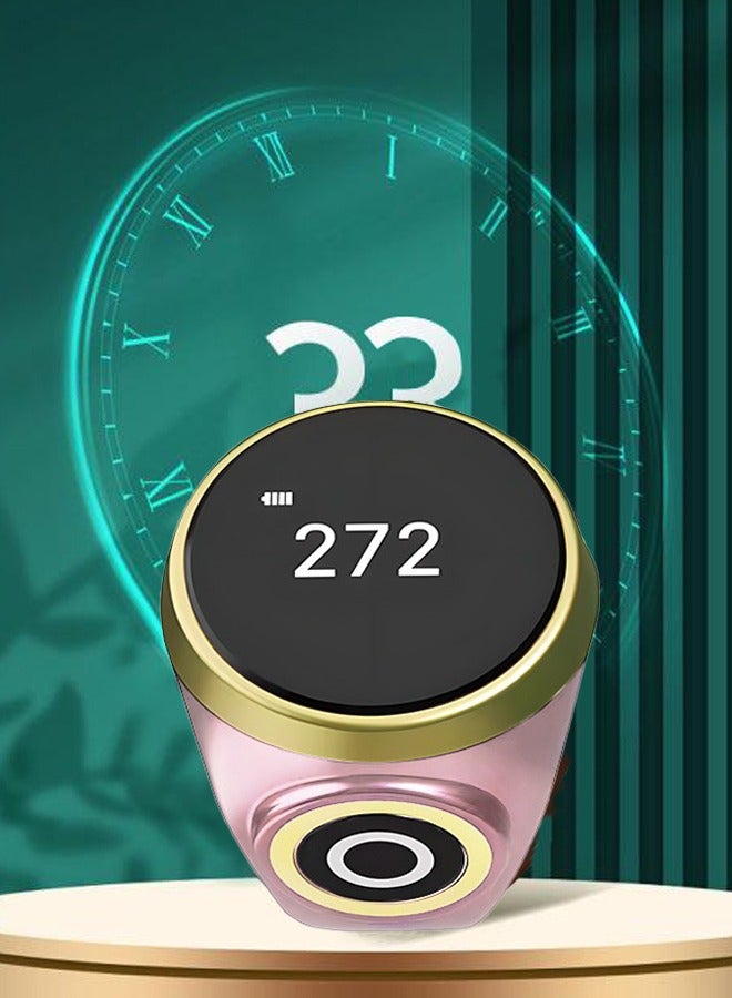 Digital Tasbeeh Ring, Muslim Prayer, Smart Counter, Portable Wearable, with Silicone Finger Ring, Suitable for All Finger Sizes - Image 1