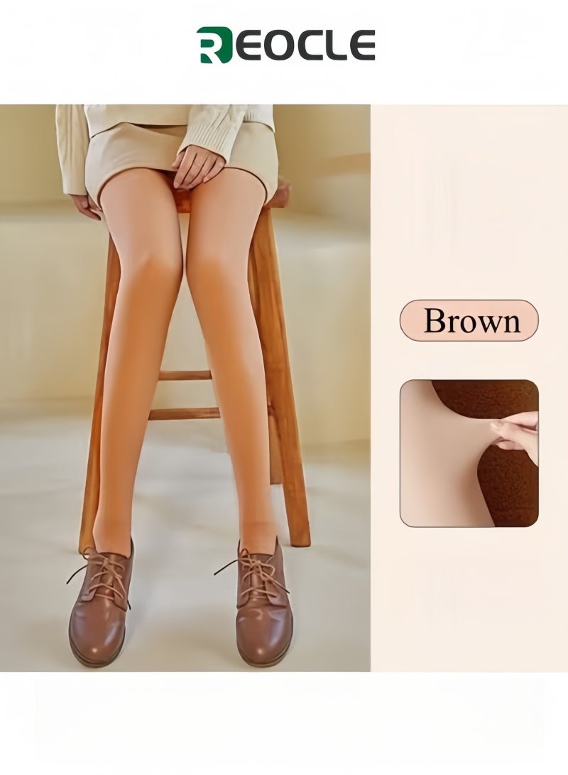REOCLE Women's Pantyhose High Waist Seamless Pantyhose Comfortable Lightweight Pantyhose Suitable for 5-15℃  - Image 1