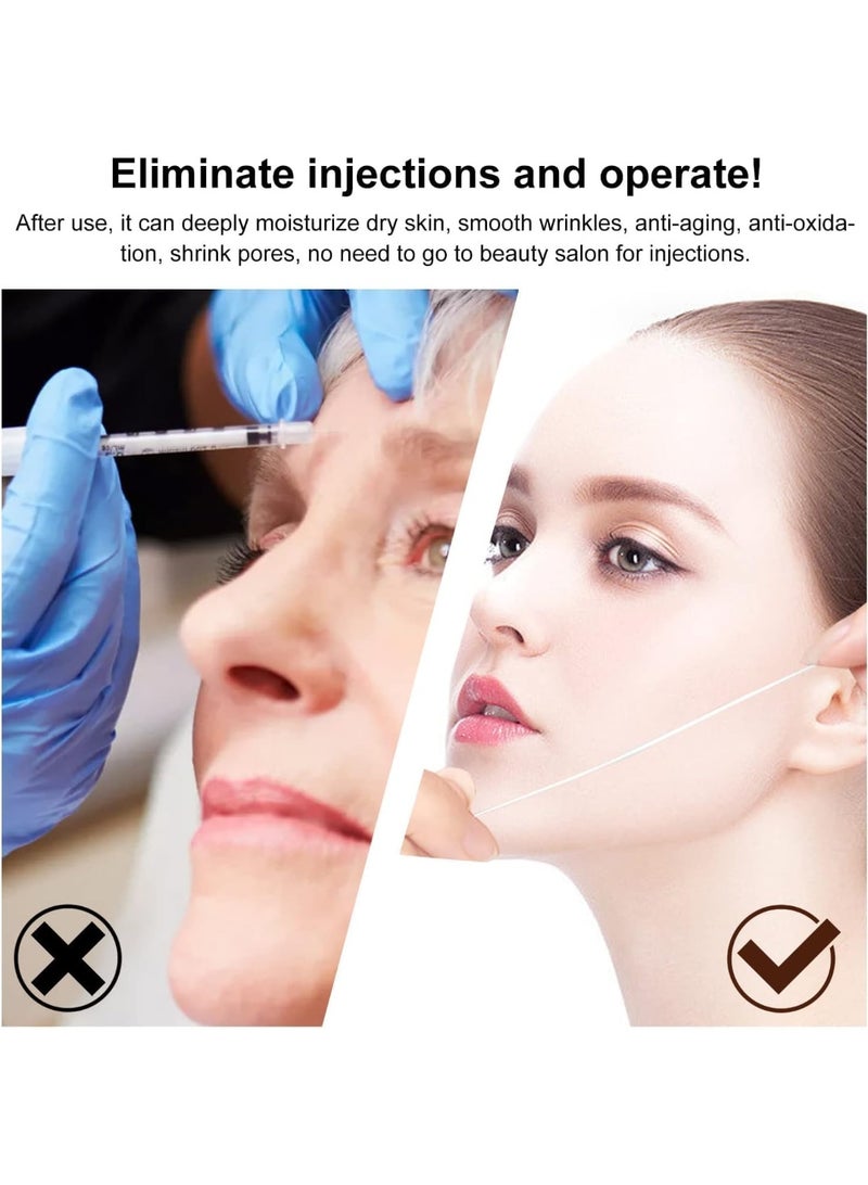 EELHOE Face Lifting Threads Collagen Threads Lifting Set, Absorbable Collagen Thread Lifting for Facelifting, Lift Skin Tightening Reduction Fine Lines Protein Thread Lifting Set, 15ml+20pcs - Image 2