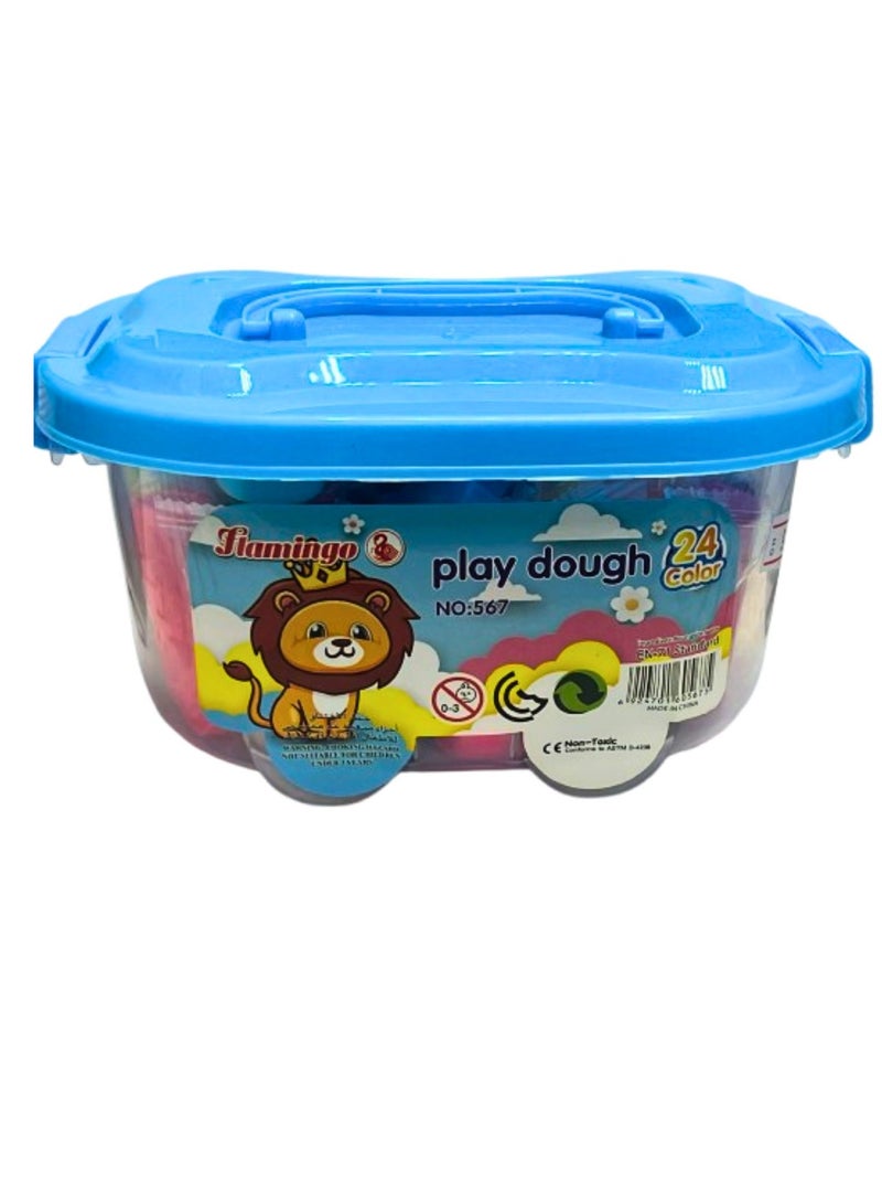 مجموعة صلصال لعب مكونة من 24 قطعة، متعددة الألوان - Image 1