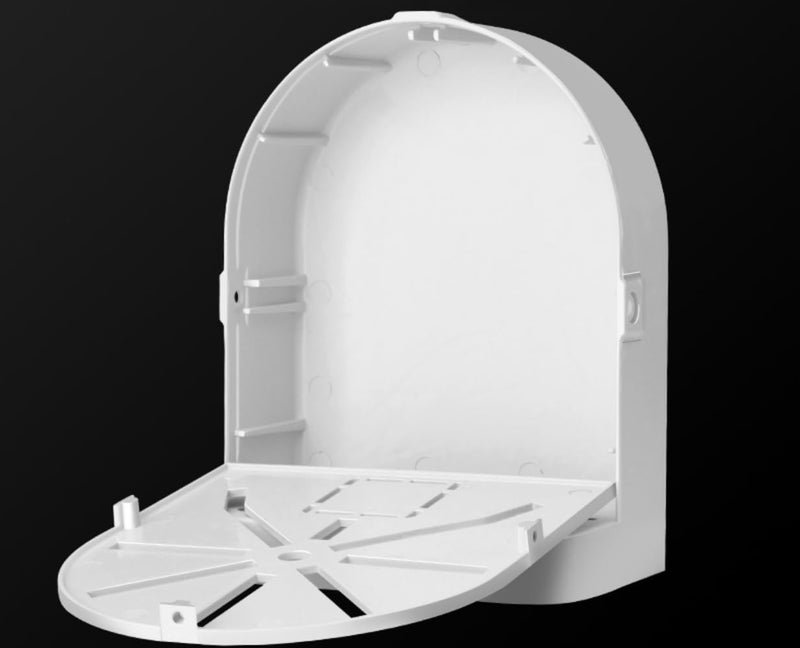 Bectro حامل جداري من نوع L مصغر داخلي وخارجي من PVC لكاميرات CCTV الأمنية HD، IP، كاميرات القبة الذكية، كاميرات الرصاصة، كاميرات PTZ الصغيرة (عبوة من 2 قطعة) - Image 5