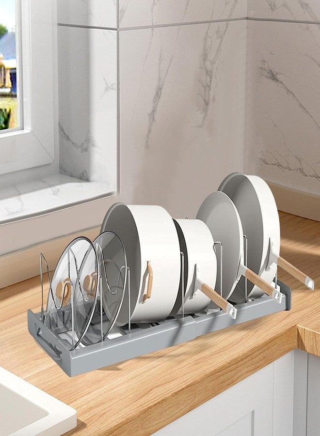 DIYASHI® Pot Lid Holder - Stainless Steel Countertop Pan Lid Organizer, Space Saving Easy Installing Kitchen Holder Supplies for Hotels, Restaurants, Bars, Homes,Plastic - Image 5