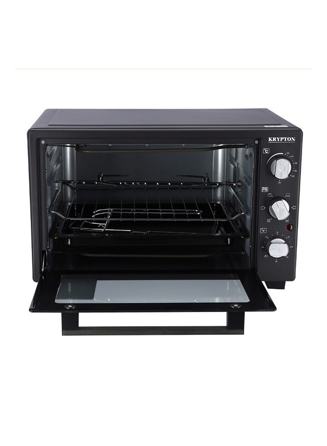 كريبتون فرن طبخ كهربائي - مزود بوظيفة مشواة قوية مع صينية للفتات 45 L 2000 W KNO6246 أسود - Image 3