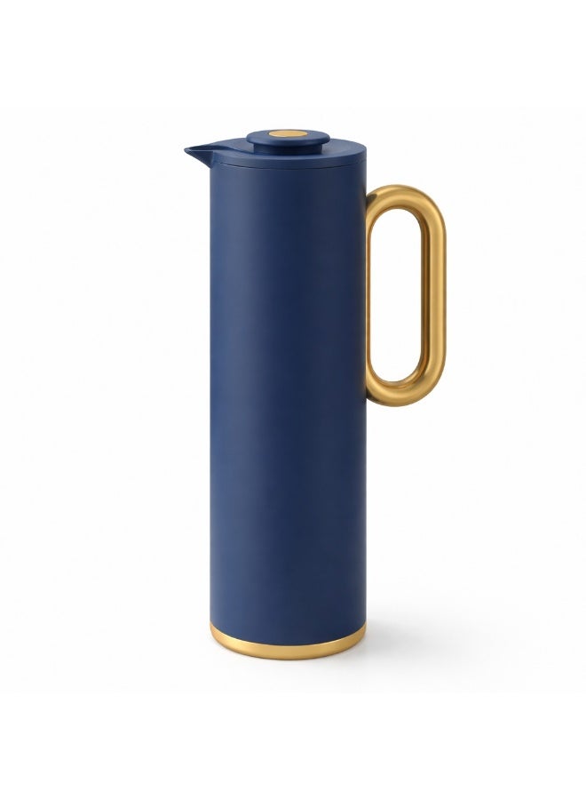 Host Luxurious Host Blue and Gold Tea and Coffee Thermos 💙✨ | 1 Liter Capacity for Keeping Your Drinks Hot or Cold ☕❄️ - Image 2