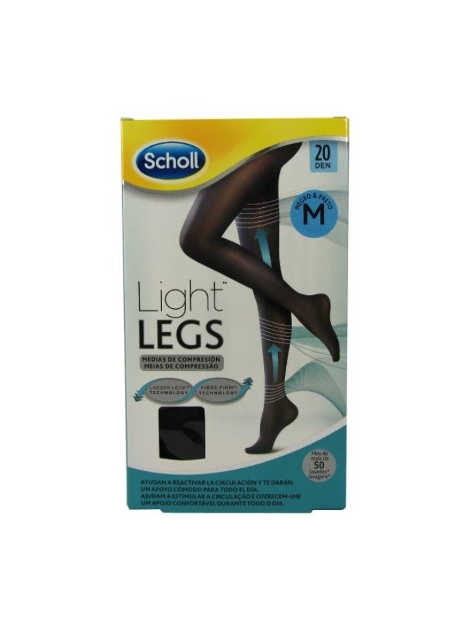 شول لايت ليجز كومبريشن تايتس 20 دينر أسود مقاس M وحدة واحدة - Image 1