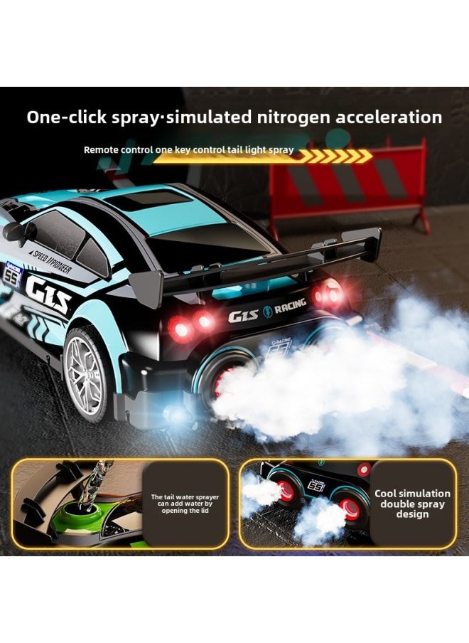 Special For Drift Spray 2.4G High-speed Light Music Four-wheel Drive Racing RC Remote Control Car Children's Electric Toys-Color:Bg009-black  - Image 5