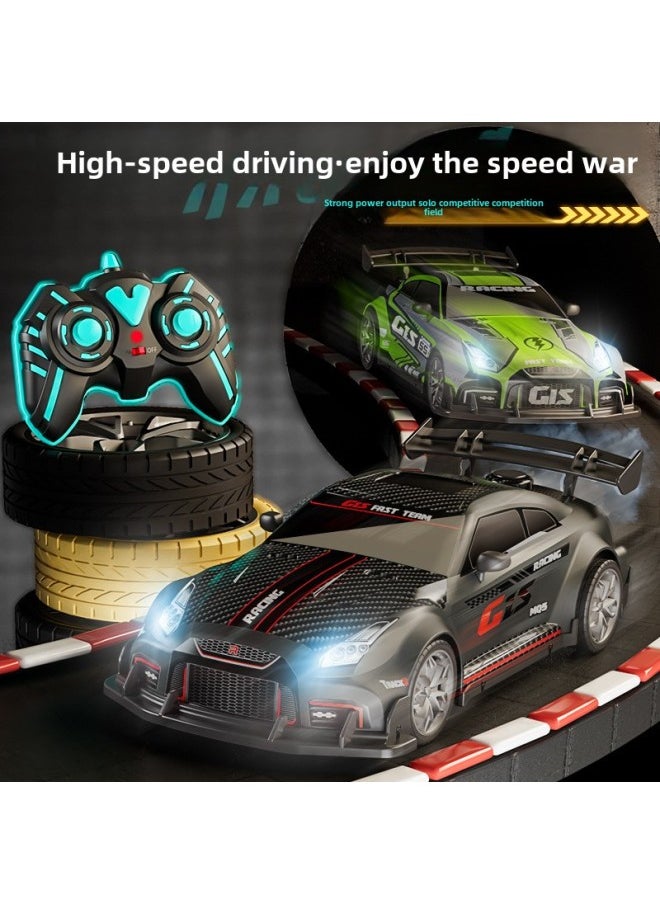 Special For Drift Spray 2.4G High-speed Light Music Four-wheel Drive Racing RC Remote Control Car Children's Electric Toys-Color:Bg009-black  - Image 3
