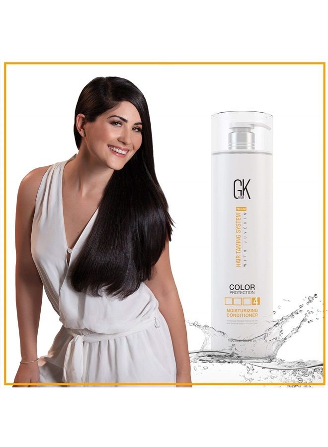 Global Keratin Moisturizing Shampoo and Conditioner Sets (33.8 Fl Oz/1000ml) for Color Treated Hair - Daily Use Cleansing Dry to Normal Sulfate Paraben-Free - All Hair Types for Men and Women