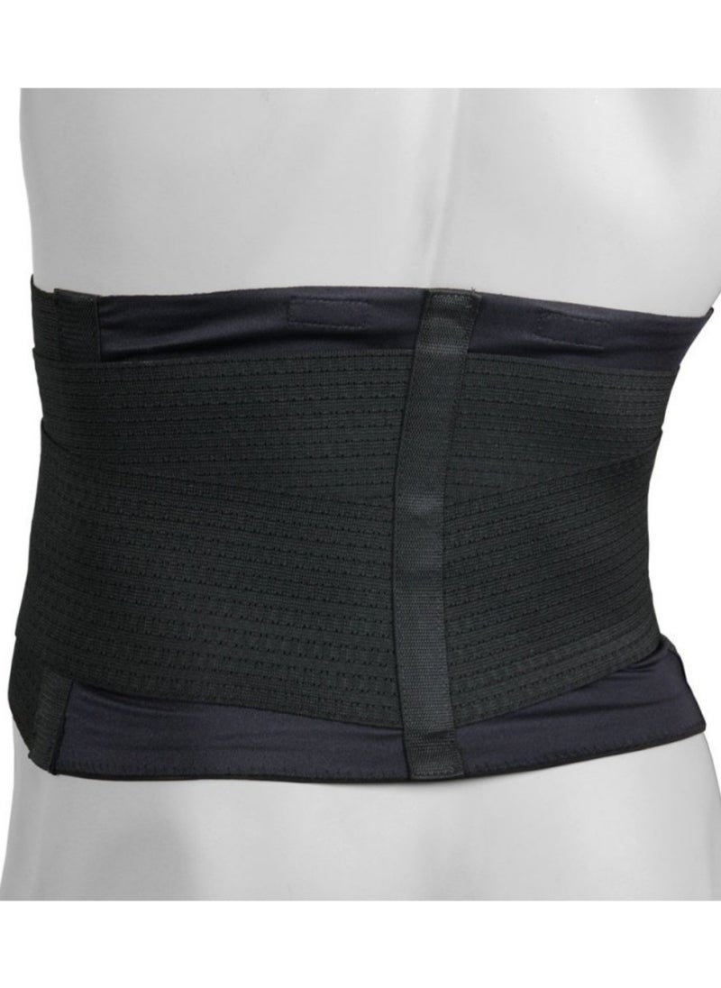 Velpeau EPX Back Brace Support Basic Stabilising lumbar orthosis with insert and tensioning straps, Black, Size Small