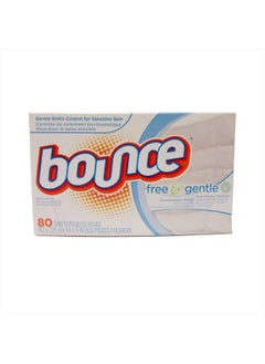 Bounce Fabric Softener Sheets, Free, 80 Sheets 