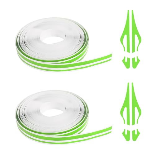 ongfuwu 2 Rolls32Ft Car Pinstriping Tape Vinyl Automotive Pinstriping Tape Stripe Decal DIY Car Body Side Stripes Trim Sticker Universal for Motorcycle Door Home Musical InstrumentGreen - Image 1