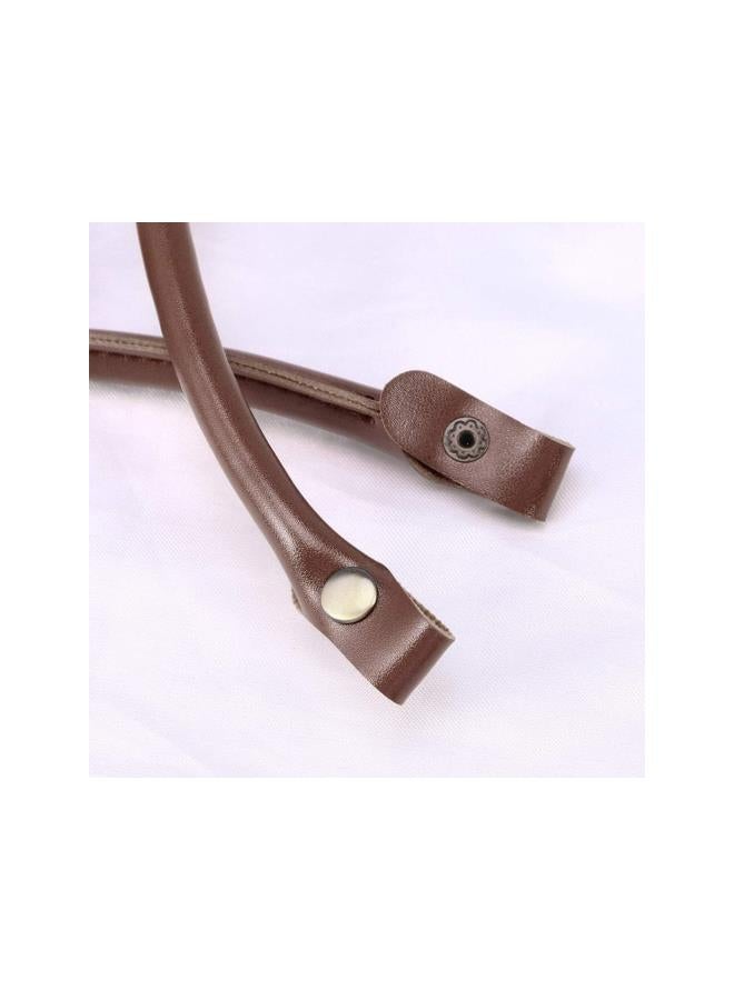 klarako 2PCS Leather Purse Handles PU Leather Purses Straps Shoulder Bag Strap Replacement Handles (Brown)  - Image 3