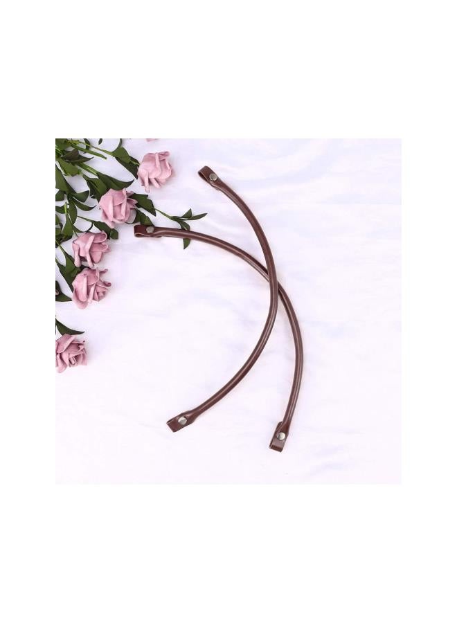 klarako 2PCS Leather Purse Handles PU Leather Purses Straps Shoulder Bag Strap Replacement Handles (Brown)  - Image 5