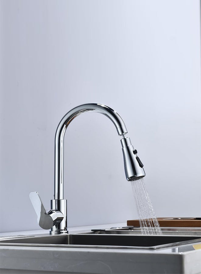 RATSAW Kitchen Sink Taps Mixer with 3 Functions 360°Swivel Spray Head Single Handle Stainless Steel Kitchen Faucet - Image 2