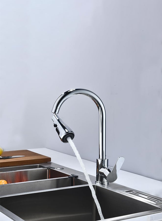 RATSAW Kitchen Sink Taps Mixer with 3 Functions 360°Swivel Spray Head Single Handle Stainless Steel Kitchen Faucet - Image 4