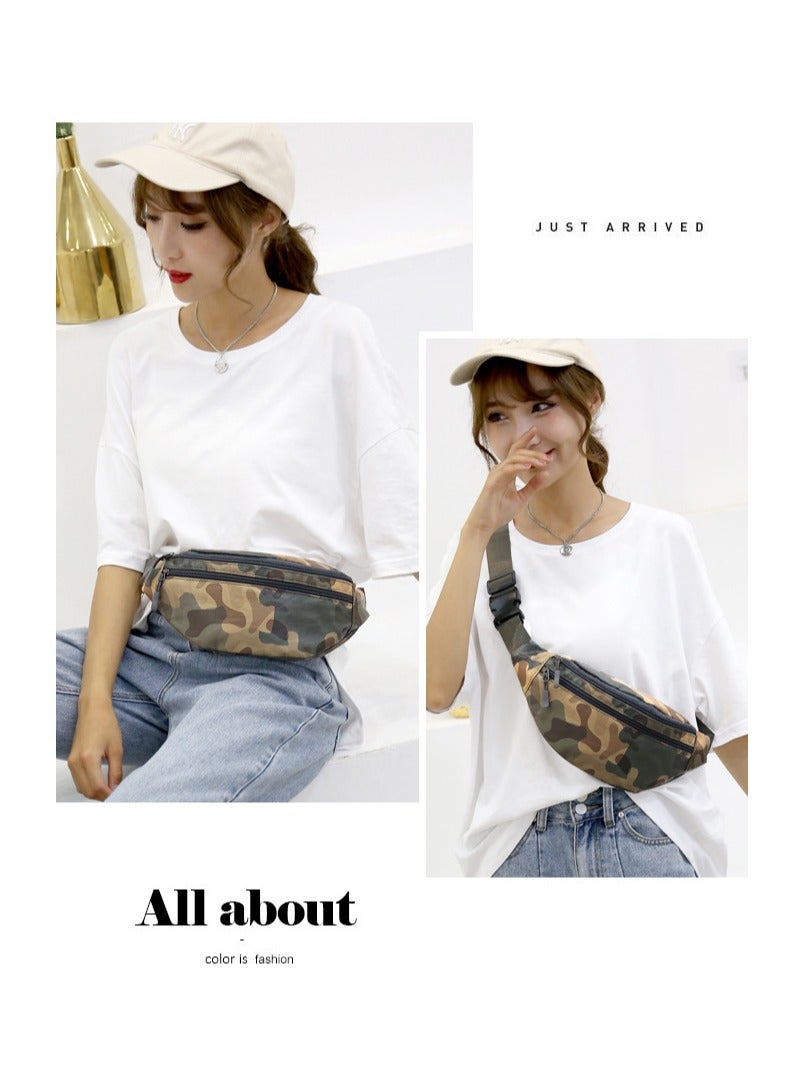 SYOSI Bumbags for Ladies Men Women, Large Crossbody Pack Belt Bag with Adjustable Buckle, Waterproof Bumbags Fashion Waist Packs, Casual Waist Bag for Sport Running Jogging (Camouflage) - Image 2