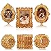 VOSAREA 15pcs Mini Gold Frames Sturdy Resin Mini Picture Frames for Dollhouse Decor Small Antique Wall Hanging Display for Jewelry Display and DIY Crafts Photography Wall Decor 157X118X012in - Image 2