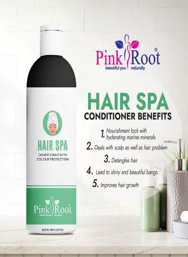 Pink Root Hair Spa Shampoo 250ml & Hair Spa Conditioner 250ml (Pack of 2) for Soft Shining Hair, Long & Healthy Hair - Deep Nourishing Shampoo for Dry Hair - Image 4