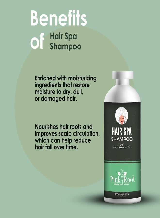 Pink Root Hair Spa Shampoo 250ml & Hair Spa Conditioner 250ml (Pack of 2) for Soft Shining Hair, Long & Healthy Hair - Deep Nourishing Shampoo for Dry Hair - Image 2