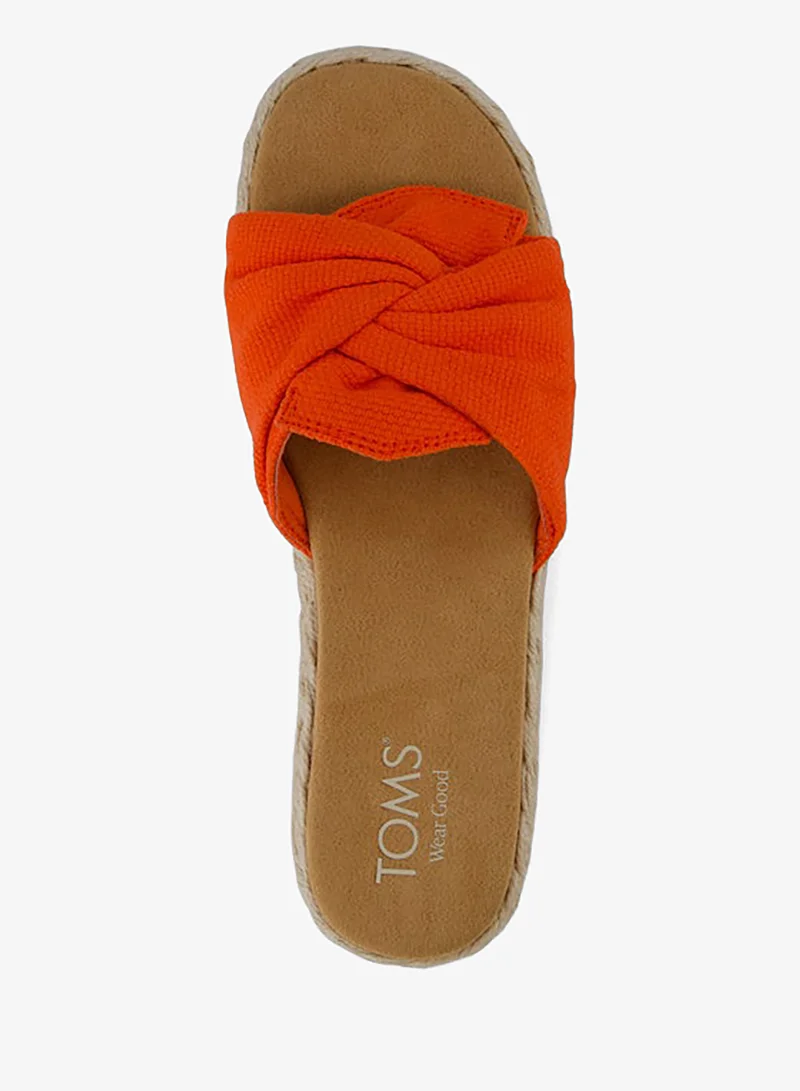 TOMS  Abby Slide Flatform Espadrille Sandal for Women | Best Price UAE