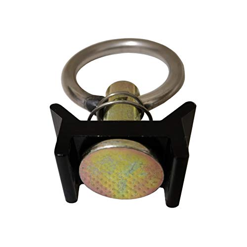 FishYuan 12 Pack Black L Track Single Stud Fitting with Round Ring (L Track Rail is Not Included) - Image 4