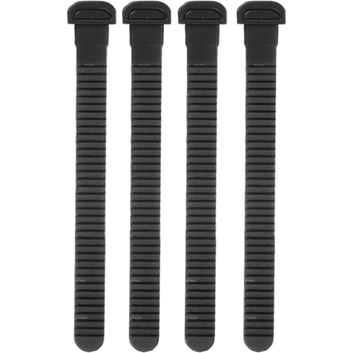 BESPORTBLE 4pcs Replacements Inline Roller Skating Shoes Energy Strap with Screws Nuts Skates Buckles Accessory for Men Women Kids Black - Image 1