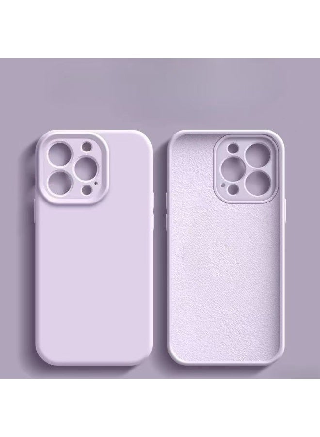 ألترون جراب ALTRONE لهاتف iPhone 16 Pro Max، غطاء سيليكون سائل متوافق مع MagSafe - جراب هاتف نحيف وناعم ومقاوم للصدمات مع حماية لعدسة الكاميرا، مقاوم للخدش وبصمات الأصابع (لون رذاذ الخزامى) - Image 2