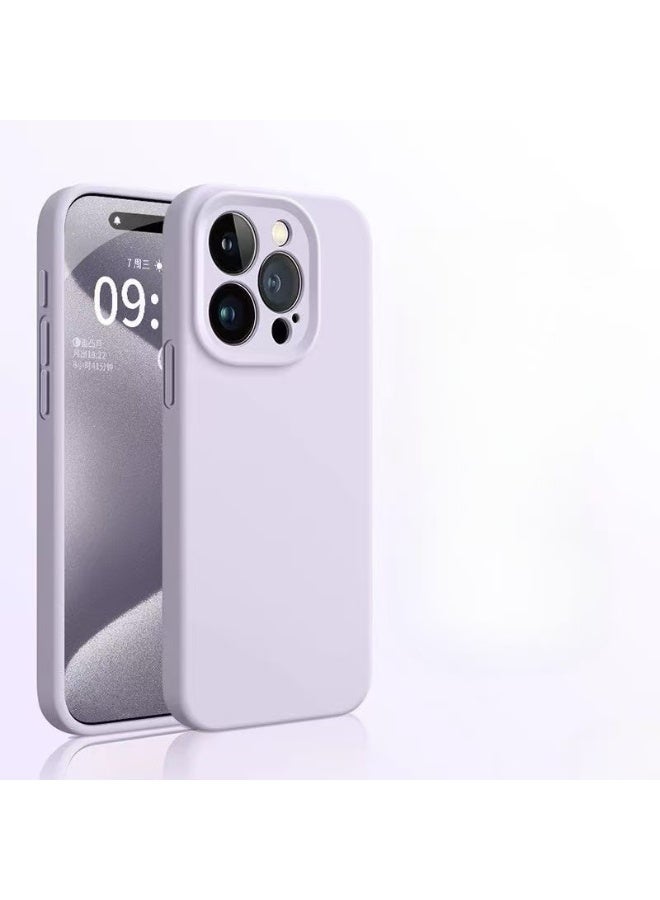 ألترون جراب ALTRONE لهاتف iPhone 16 Pro Max، غطاء سيليكون سائل متوافق مع MagSafe - جراب هاتف نحيف وناعم ومقاوم للصدمات مع حماية لعدسة الكاميرا، مقاوم للخدش وبصمات الأصابع (لون رذاذ الخزامى) - Image 1