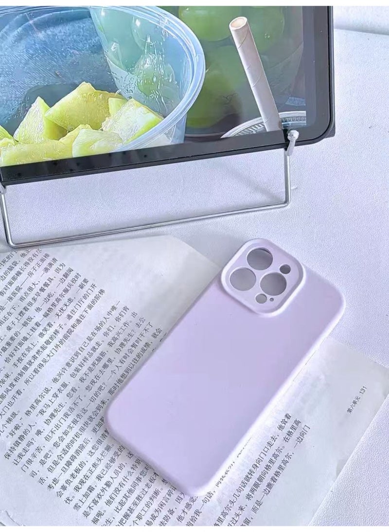 ألترون جراب ALTRONE لهاتف iPhone 16 Pro Max، غطاء سيليكون سائل متوافق مع MagSafe - جراب هاتف نحيف وناعم ومقاوم للصدمات مع حماية لعدسة الكاميرا، مقاوم للخدش وبصمات الأصابع (لون رذاذ الخزامى) - Image 5