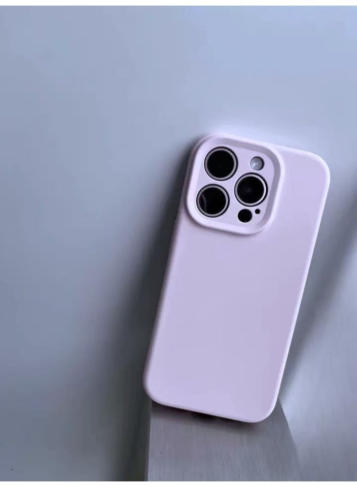 ألترون جراب ALTRONE لهاتف iPhone 16 Pro Max، غطاء سيليكون سائل متوافق مع MagSafe - جراب هاتف نحيف وناعم ومقاوم للصدمات مع حماية لعدسة الكاميرا، مقاوم للخدش وبصمات الأصابع (لون رذاذ الخزامى) - Image 4