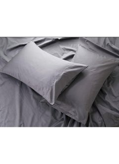 100% Cotton 80X80S/400Tc Luxury Bed Sheet Set With 1 Flat Sheet, 1 Fitted Sheet, 2 Pillowcases (Light Grey, Super King 4Pieces) - pzsku/ZBC3CFD462560EFE6C027Z/45/_/1726727208/10d58536-3339-4c69-a8c5-6caa767fc139