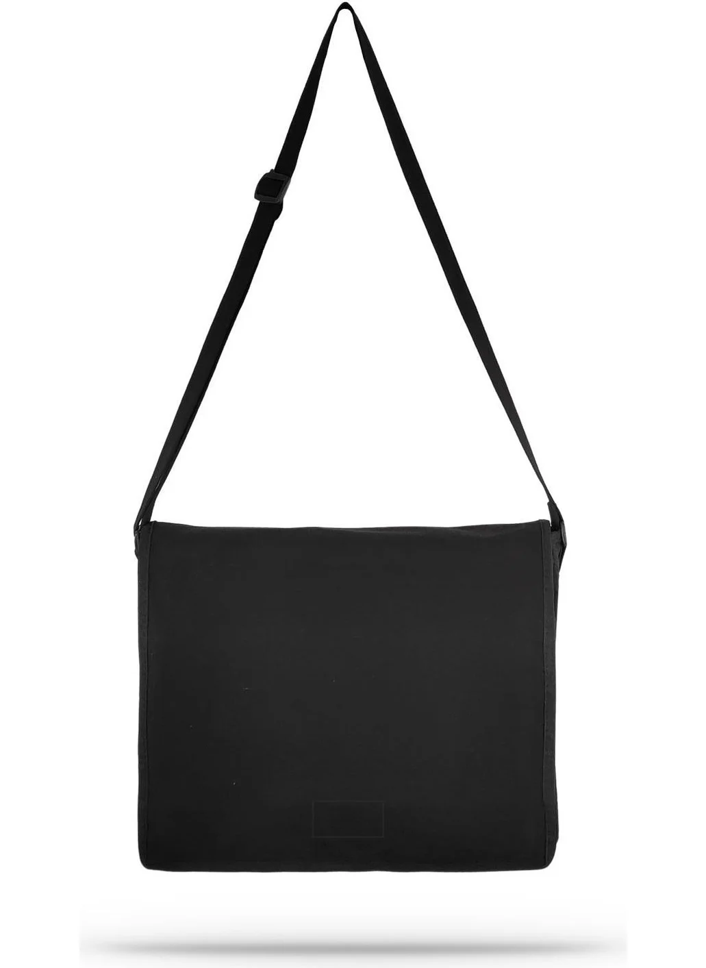 Çınar Bez Çanta Çınar Cloth Bag Black Postman Canvas Bag