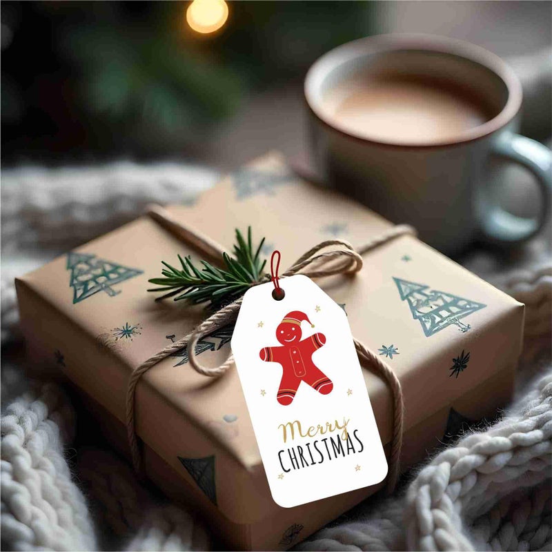 PrettyurParty PRETTY UR PARTY Christmas Gift Tags with String, 30 PCS Christmas Tags for Gifts, Gift Tags for Festive Gifts, hampers, Printed Colorful Xmas Gift Tags for Gift Wrapping and Label Packaging - Image 5