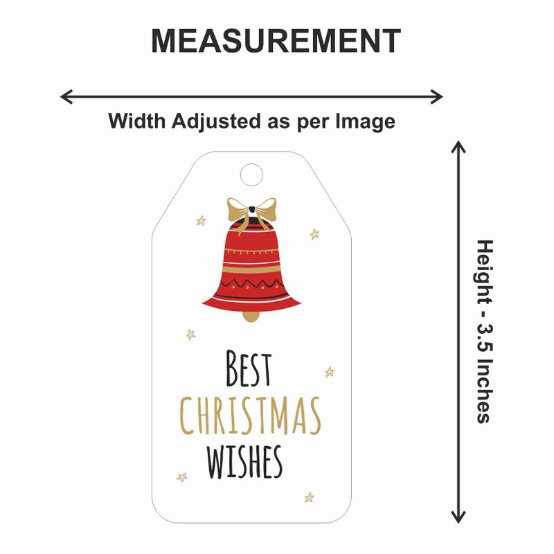 PrettyurParty PRETTY UR PARTY Christmas Gift Tags with String, 30 PCS Christmas Tags for Gifts, Gift Tags for Festive Gifts, hampers, Printed Colorful Xmas Gift Tags for Gift Wrapping and Label Packaging - Image 2