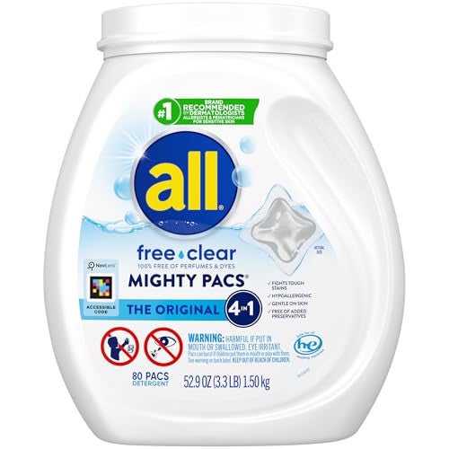 all Unit Dose Laundry Detergent, Mighty Pacs, Free Clear, 80 Count - Image 5