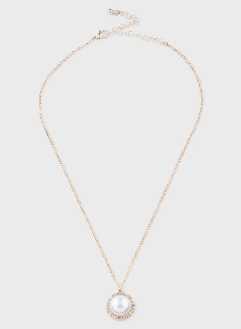 Ella Limited Edition Pearl Pendant Necklace & Earrings Set - Image 3