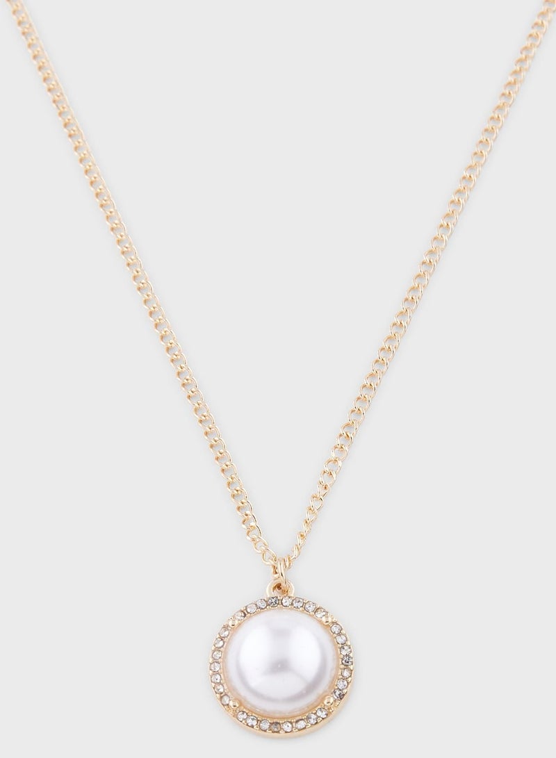 Ella Limited Edition Pearl Pendant Necklace & Earrings Set - Image 4