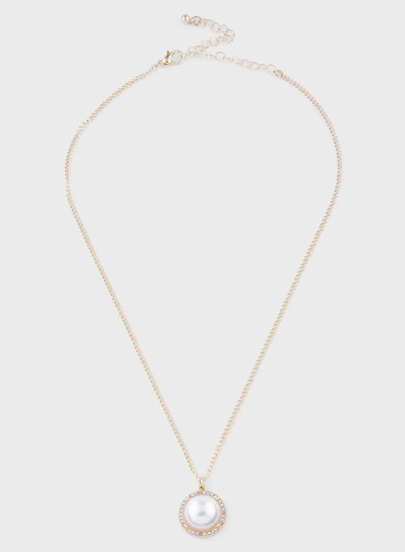 Ella Limited Edition Pearl Pendant Necklace & Earrings Set
