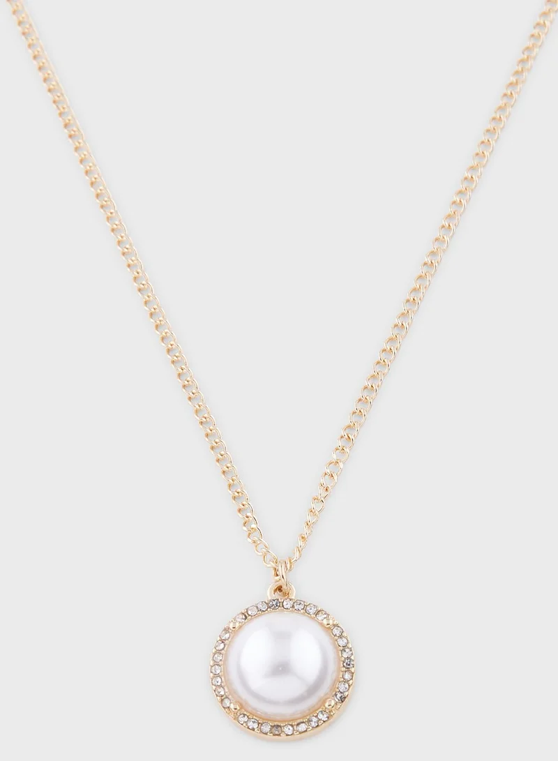 Ella Limited Edition Pearl Pendant Necklace & Earrings Set