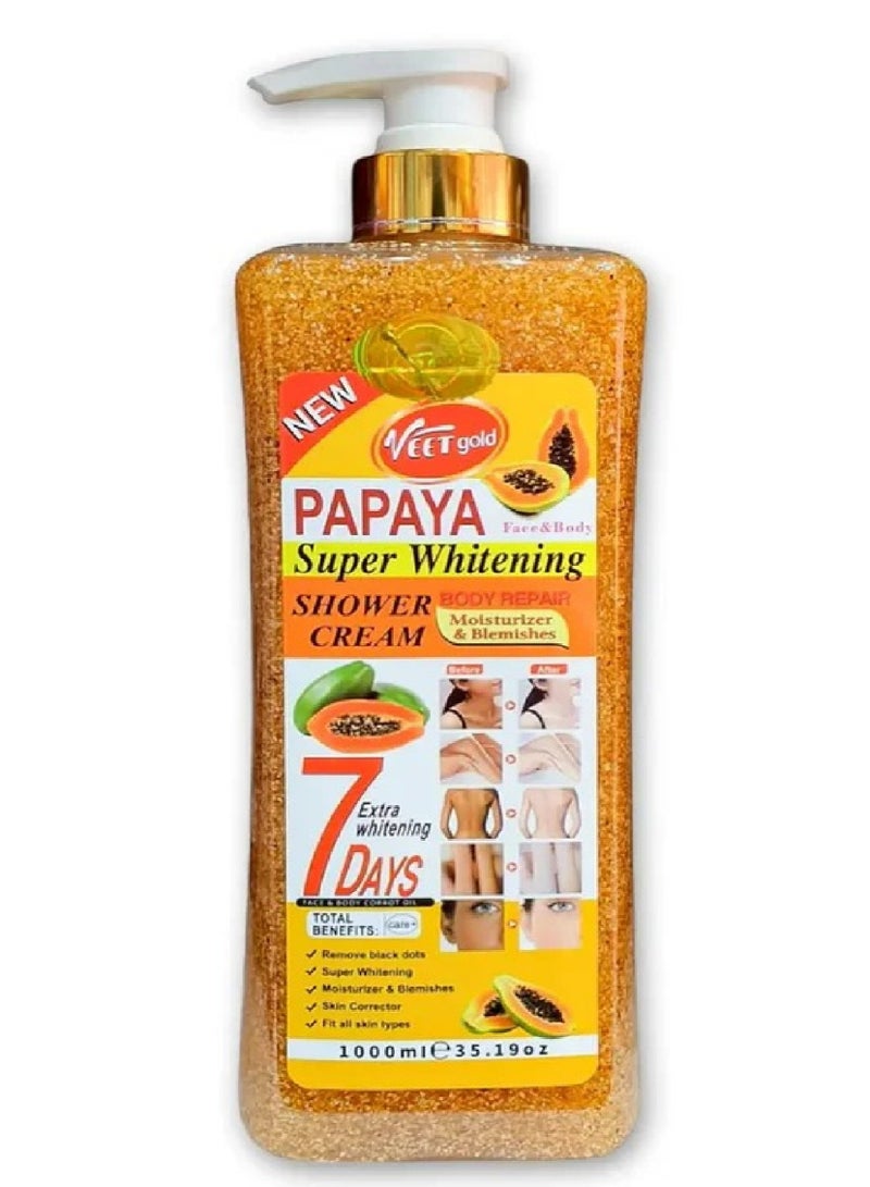 فيت جولد كريم الاستحمام بخلاصة البابايا لتبييض البشرة 1000 مل - Image 1