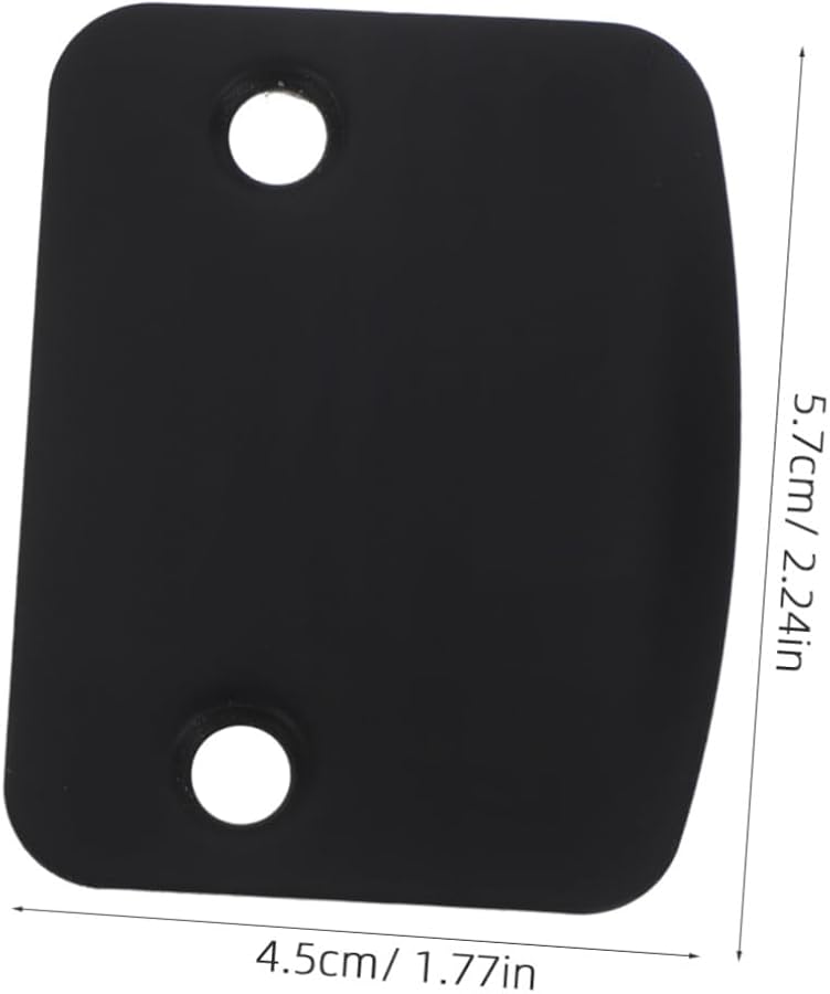 Veemoon D Type Filler Plate for Door Edge Cabinet Door Repair Strike Plate Cover Deadbolt 1 Set - Image 3