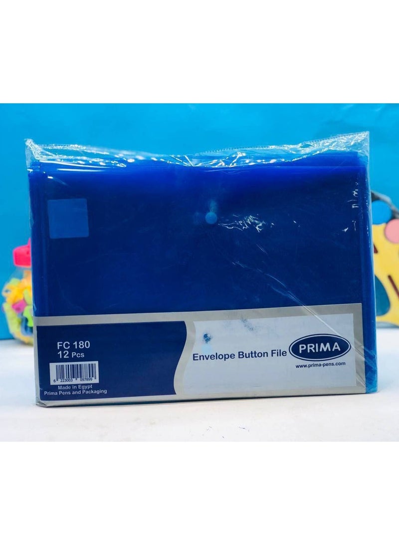 PRIMA capsule folder, 180g material, holds all your papers, including A4 colored paper, heavy material, bag: 12 pieces, blue