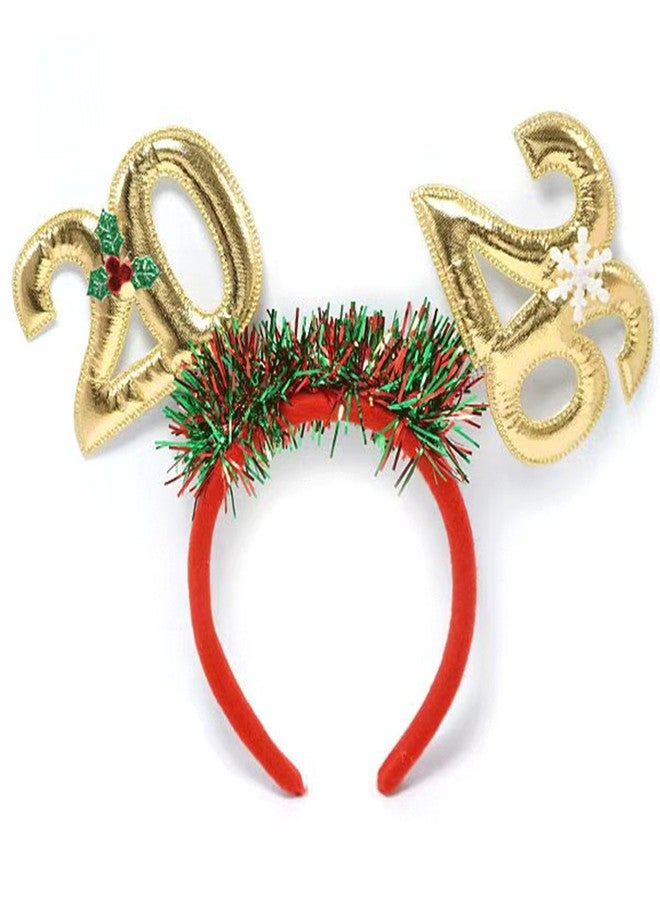 LENOAPHYS 2026 Headbands for Women New Years Headband NYE Headband Happy New Year Headbands New Years Eve Party Supplies 2026 Decorations Accessorie - Golden - Image 2