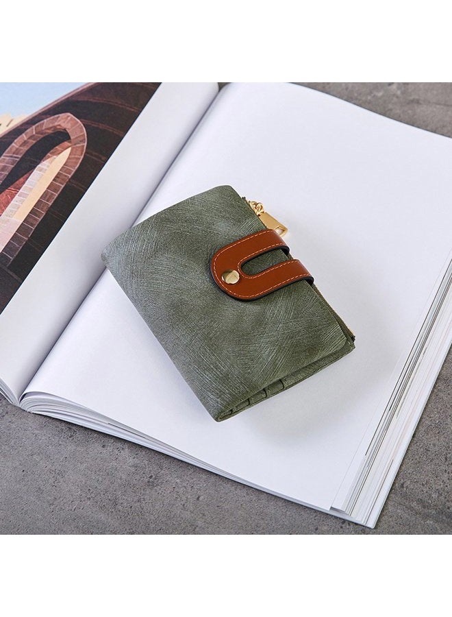 AOXONEL Women's Rfid Small Bifold Leather Wallet Ladies Mini Zipper Coin Purse id card Pocket,Slim Compact Thin - Image 4