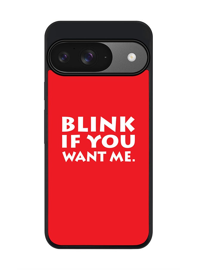 Stylizedd For Google Pixel 9 Case,Slim fit Camera Protection, Shockproof Thin Phone cover - Blink if you want me  - Image 1
