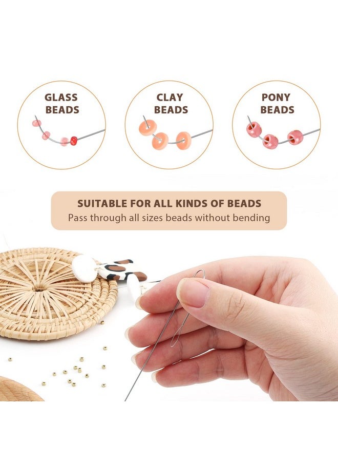 PP OPOUNT 3 Pcs Upgrade Big Eye Curved Beading Needles, 5.5 Inch Beading Needles For Bead Spinner, Curved Needles For Beading Jewelry, Diy Waist Beads, Bracelets, Necklaces (Patent Protection)  - Image 3