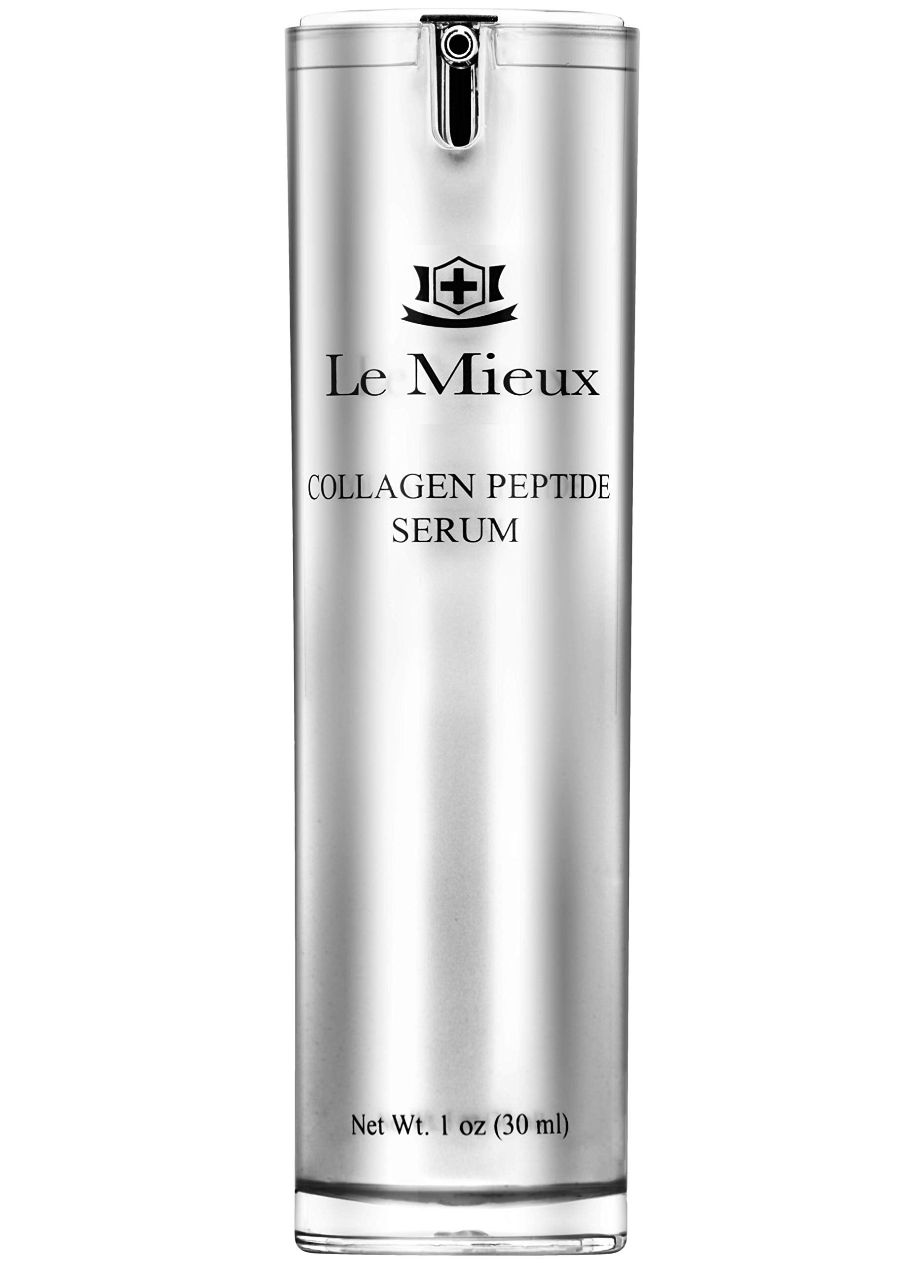 Le Mieux - Le Mieux Collagen Peptide Serum - Concentrated, Creamy Anti Aging Face Serum with Skin Contouring Peptides & Moisturizing Hyaluronic Acid, No Parabens or Sulfates (1 oz / 30 ml) - Image 1