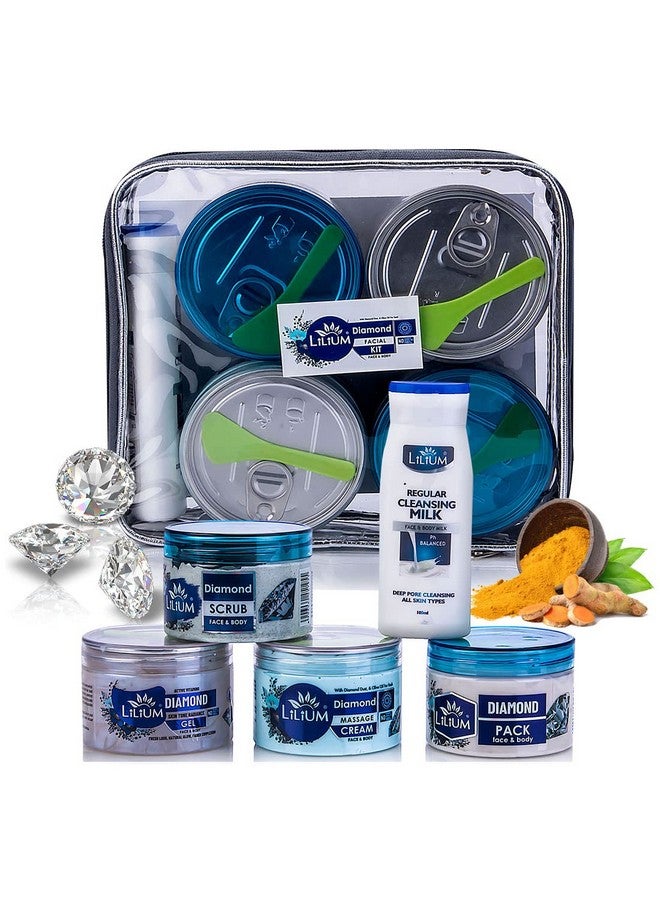 LILIUM Diamond Facial Kit 1100G | Complete Skincare Set Intensive Rejuvenation & Brightening | Radiant Elegance & Unparalleled Glow | For Women & Men | 100% Vegan | All Skin Types - Image 1